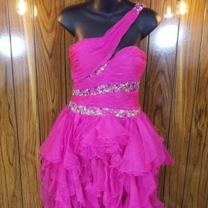 Dave & Johnny - Short Dress - Color Fuchsia - Size 2 - DJ8714